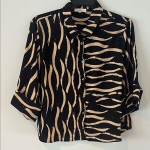 Black and Tan Women's Top